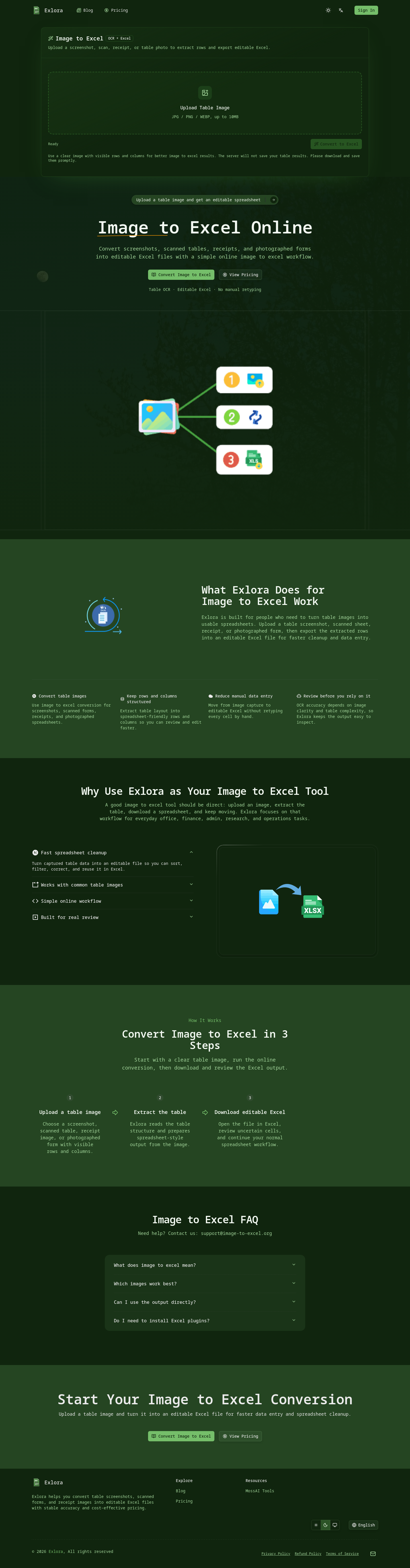 Logos section of image-to-excel.org