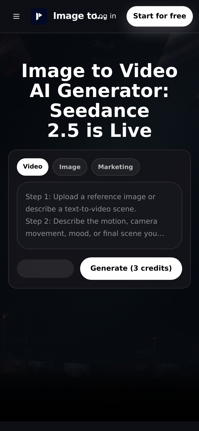 Homepage / Lander