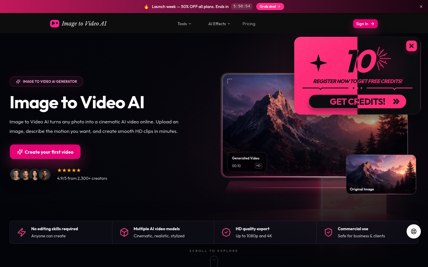 Captured Homepage / Lander