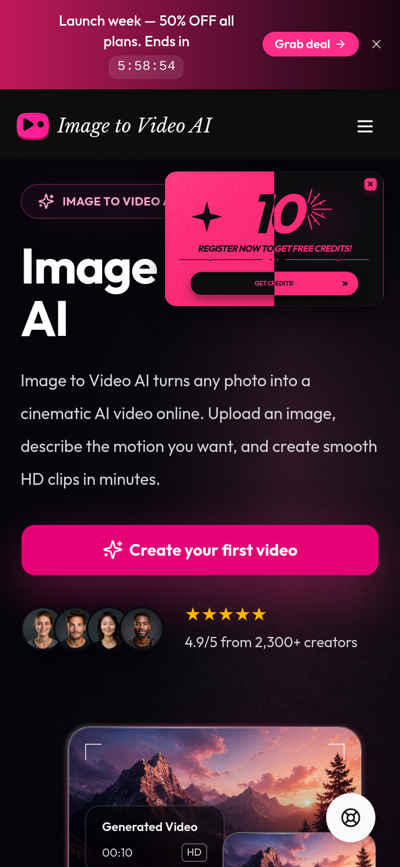 Homepage / Lander