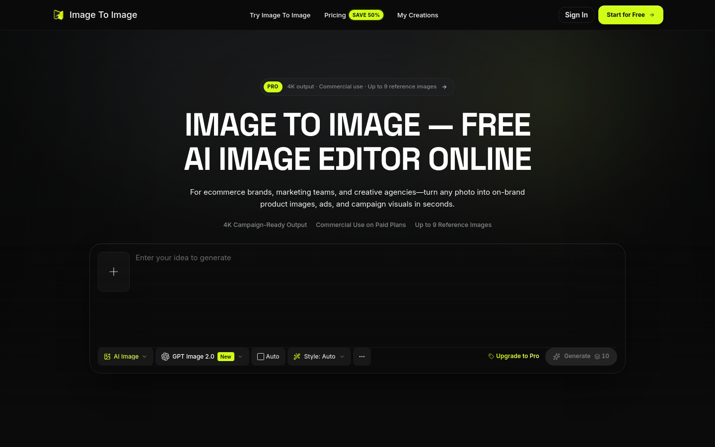 Captured Homepage / Lander