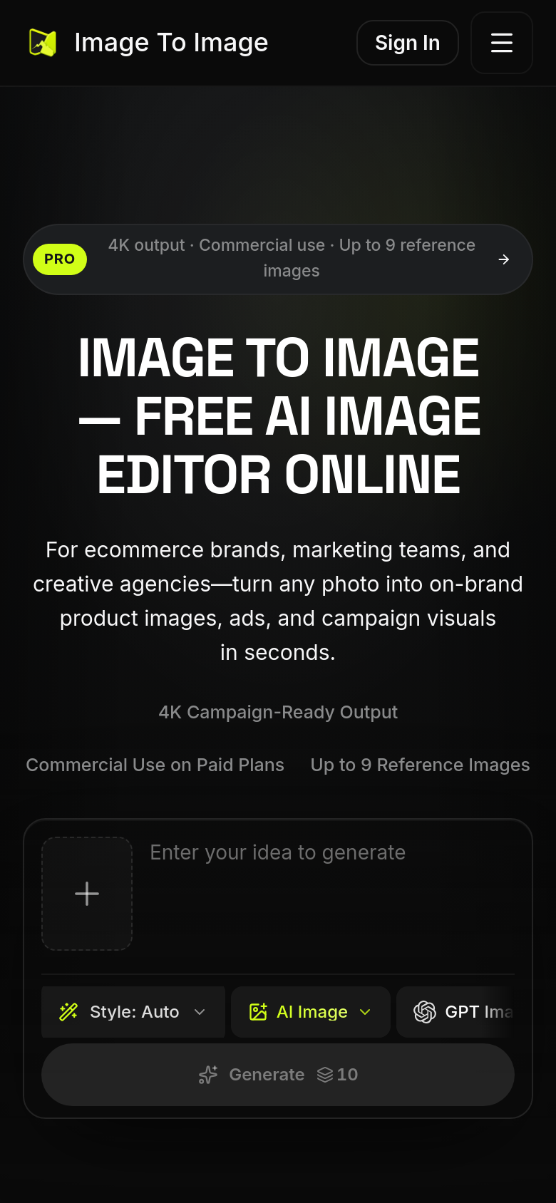 Homepage / Lander