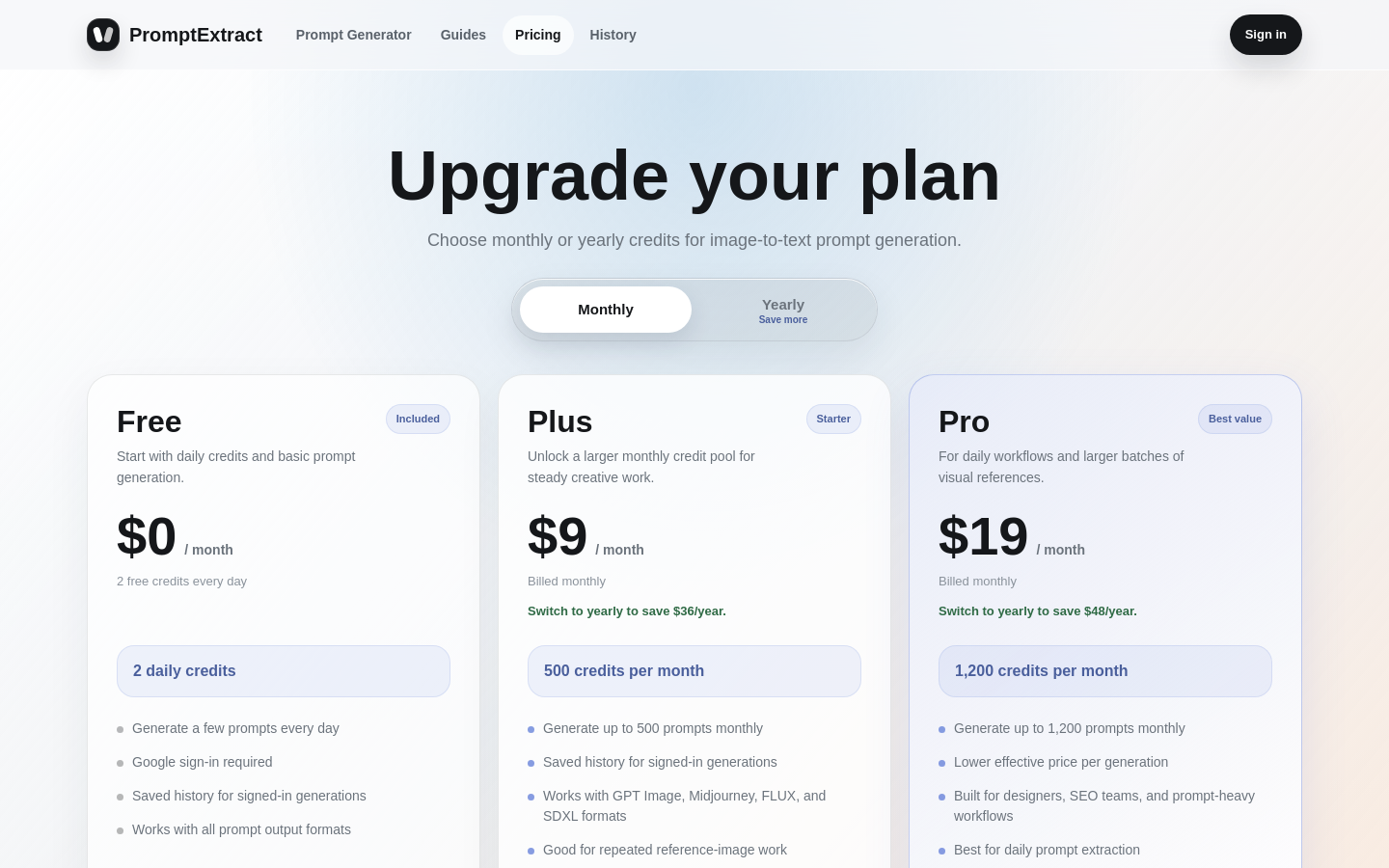 Pricing