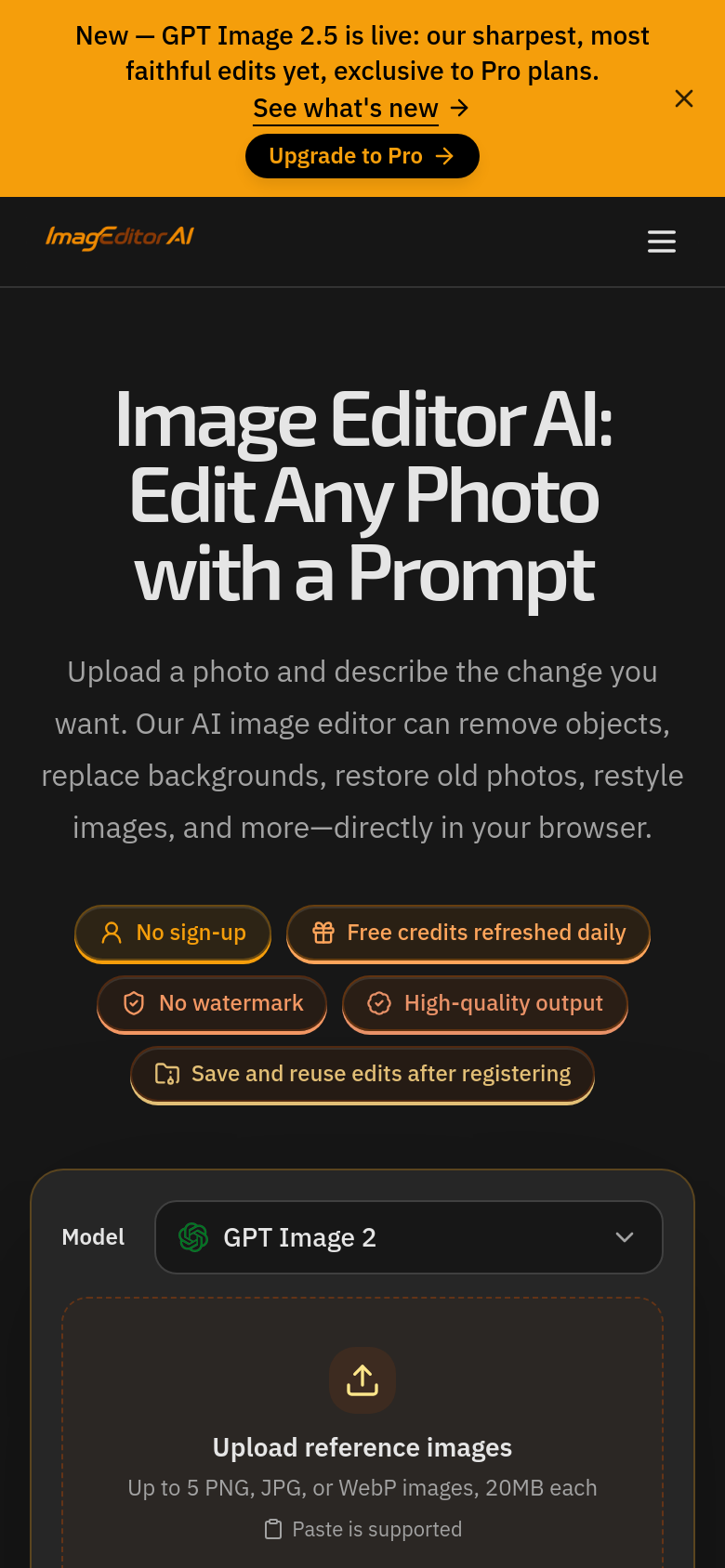 Homepage / Lander