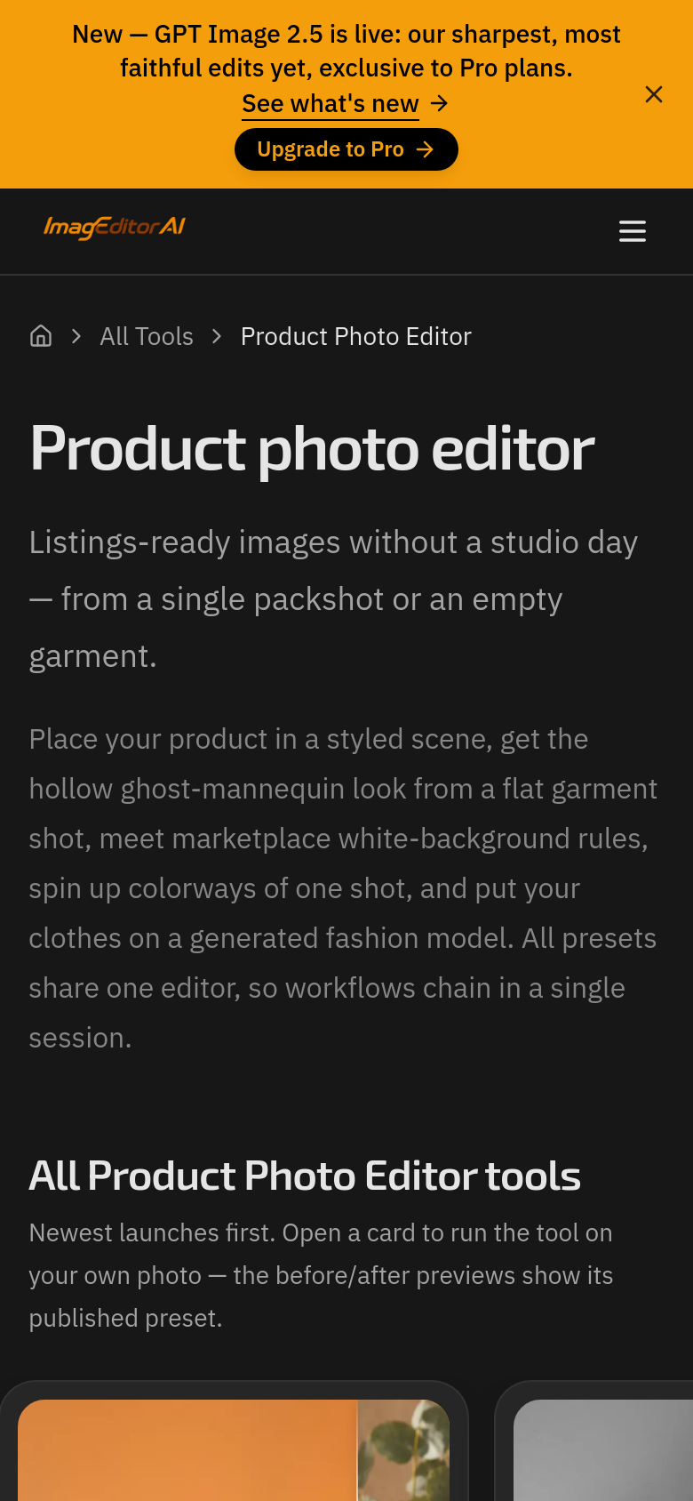 Product Photo Editor