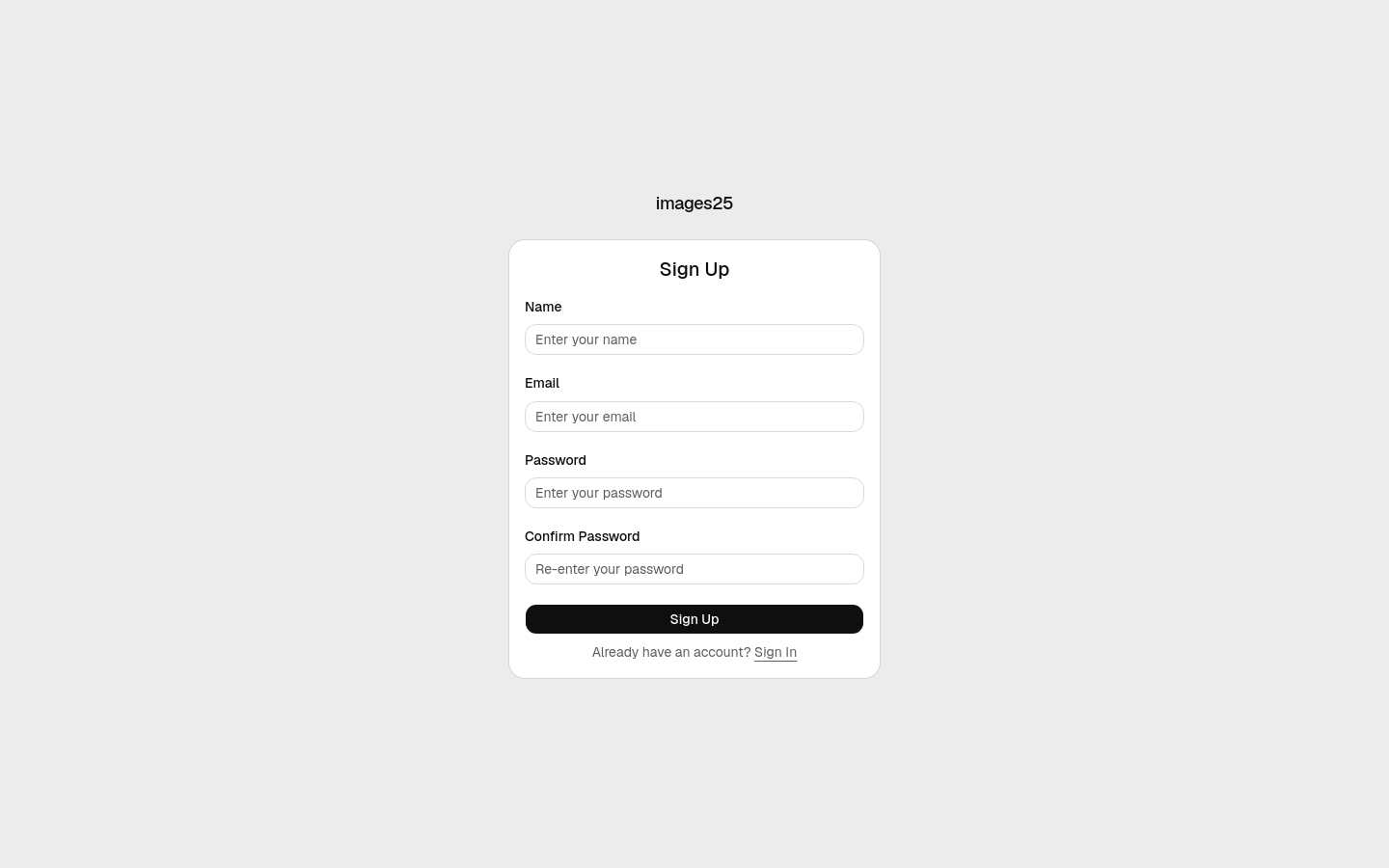 Sign Up