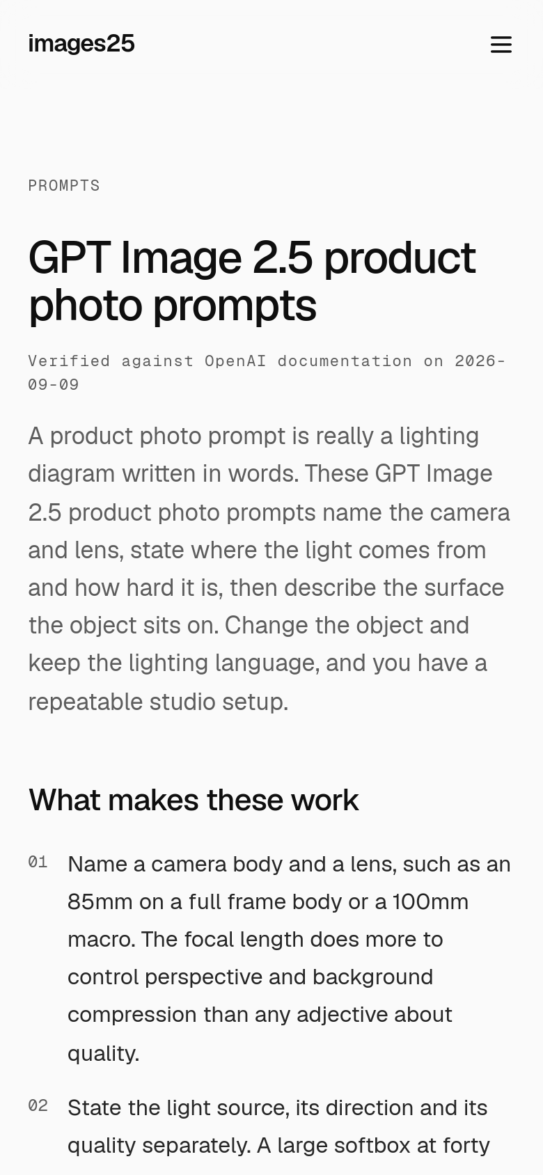 Prompts
