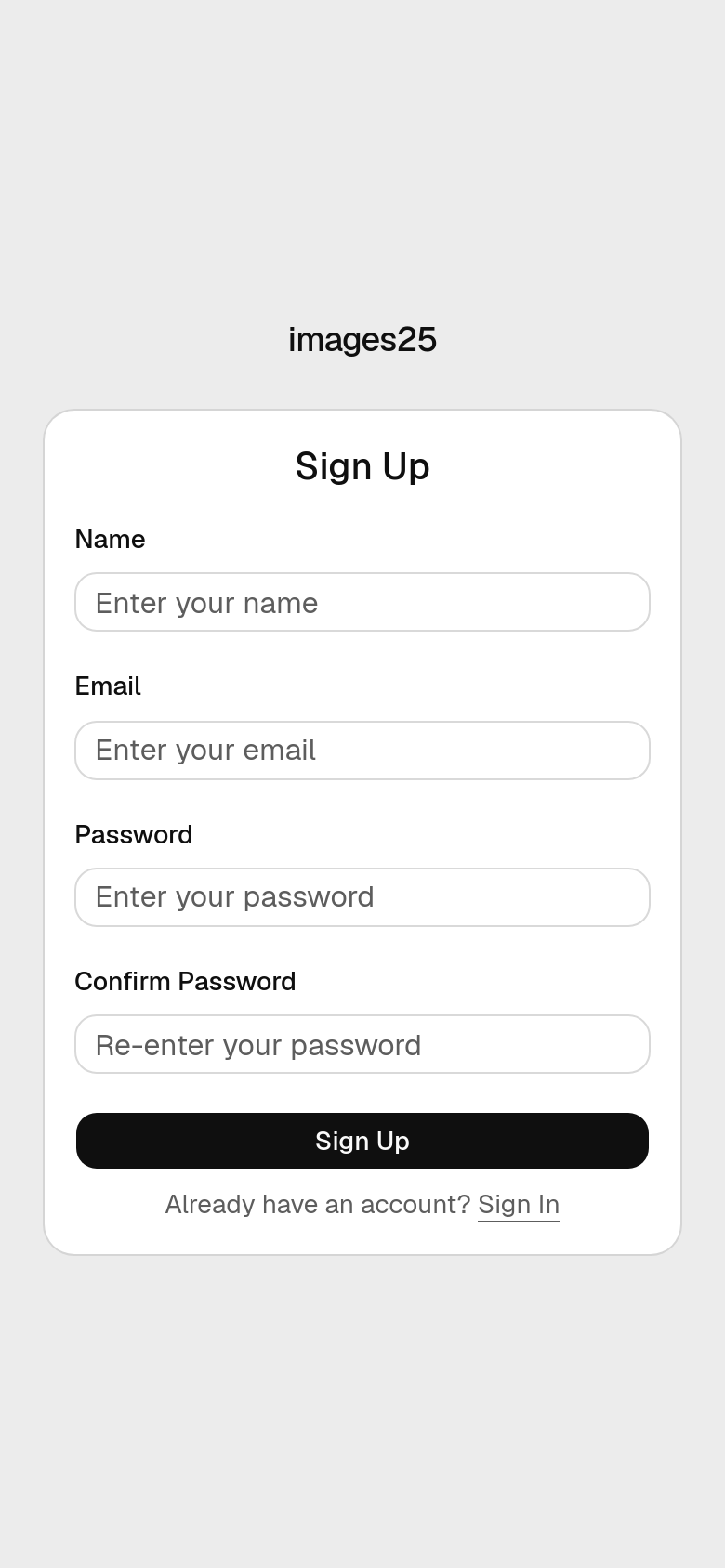 Sign Up