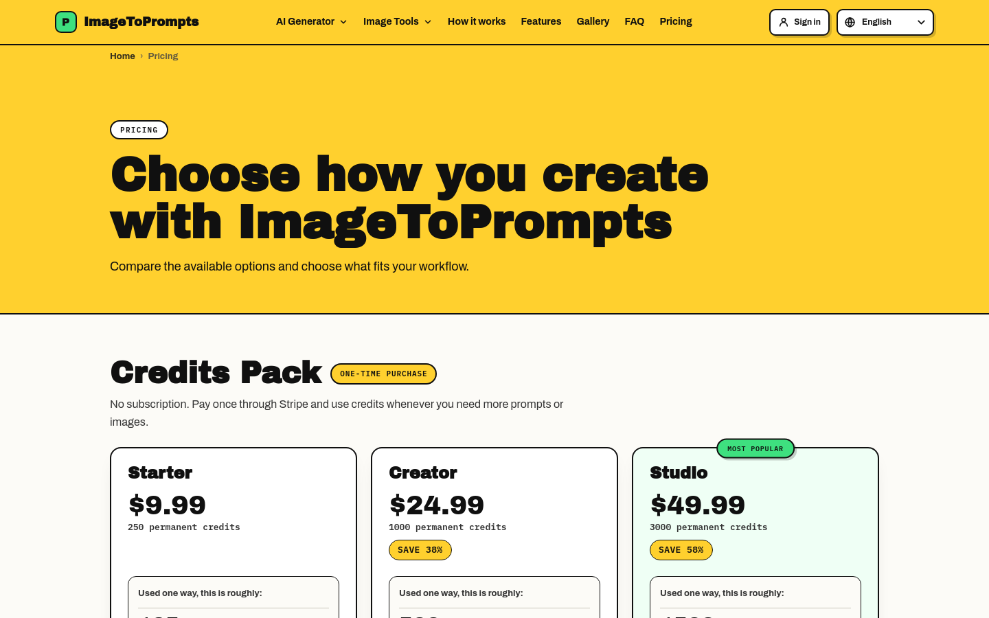 Pricing