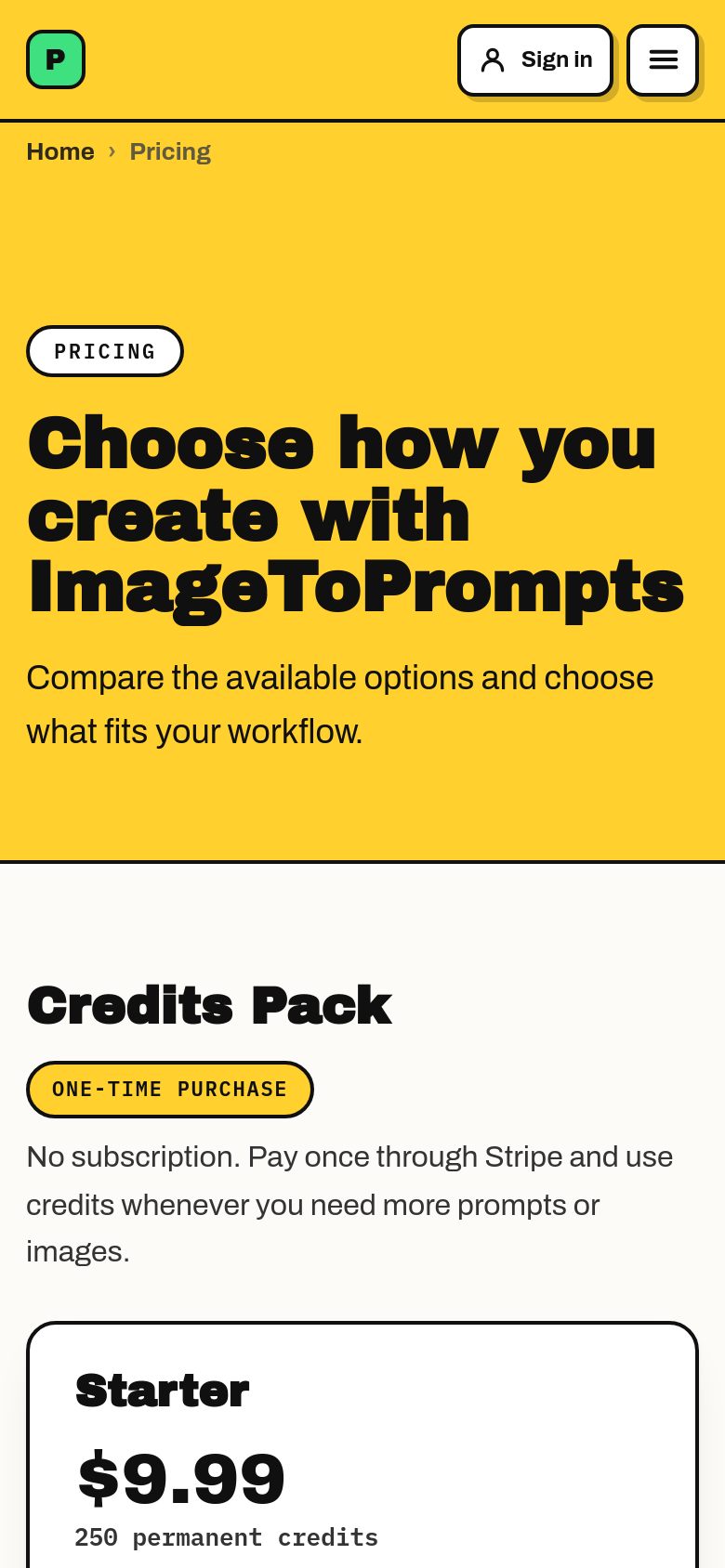 Pricing