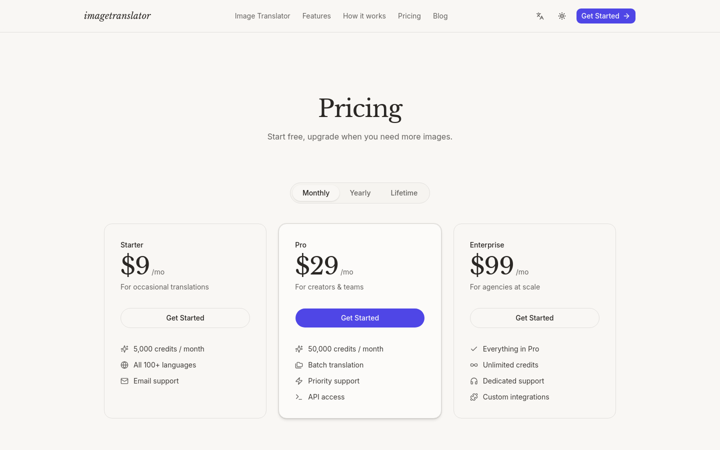 Pricing