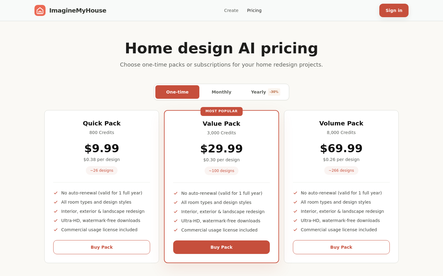 Pricing