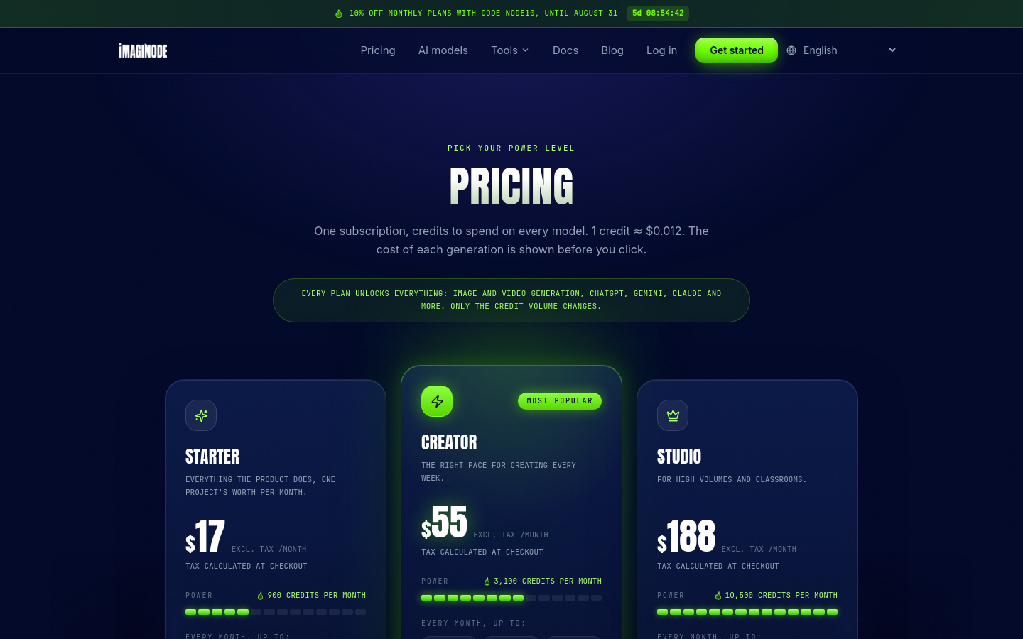 Pricing