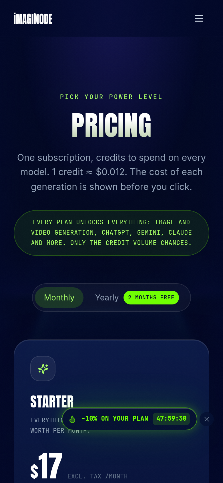 Pricing