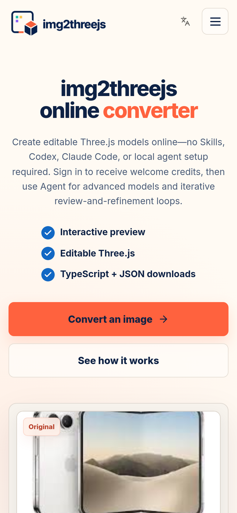 Homepage / Lander