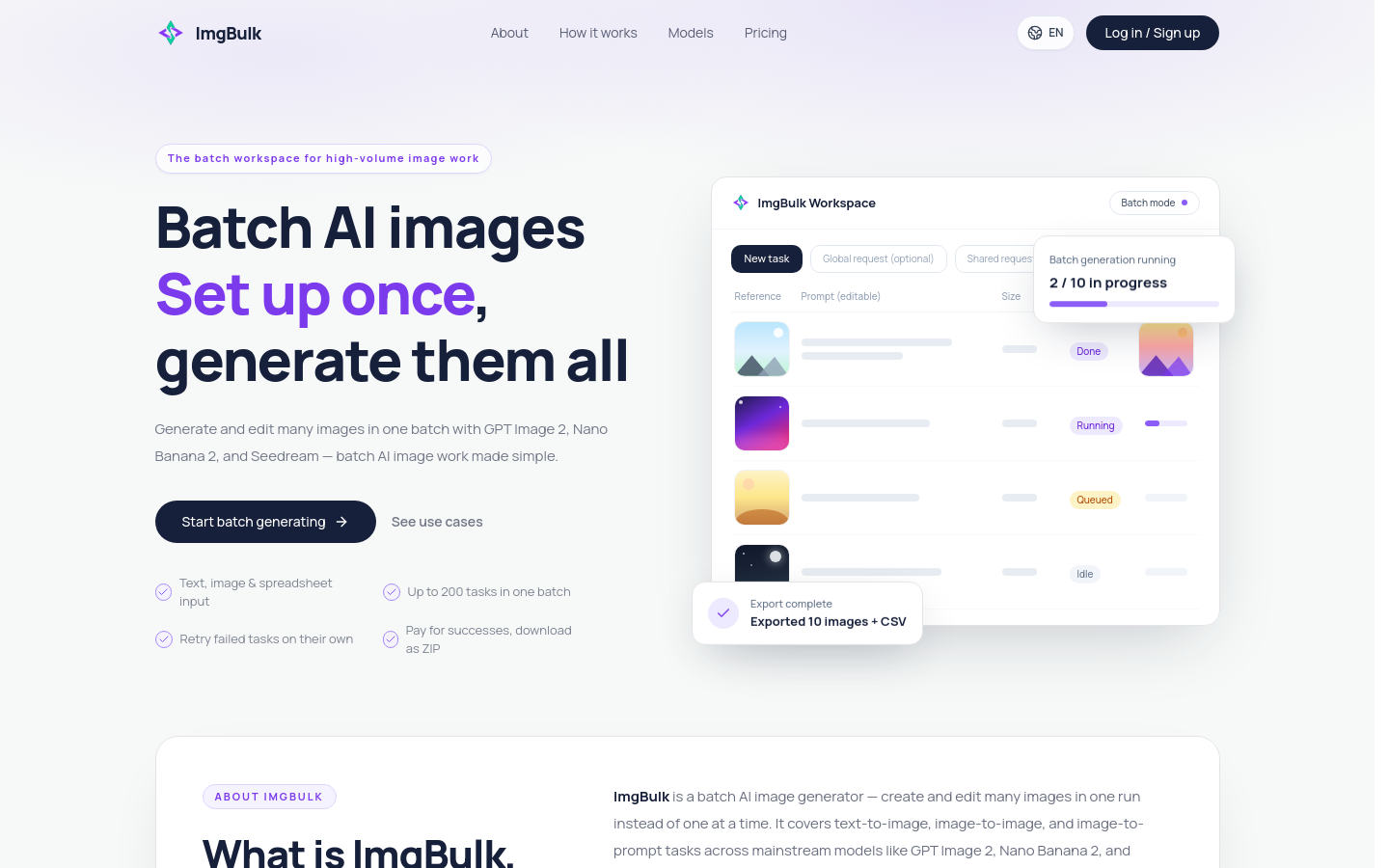 Captured Homepage / Lander