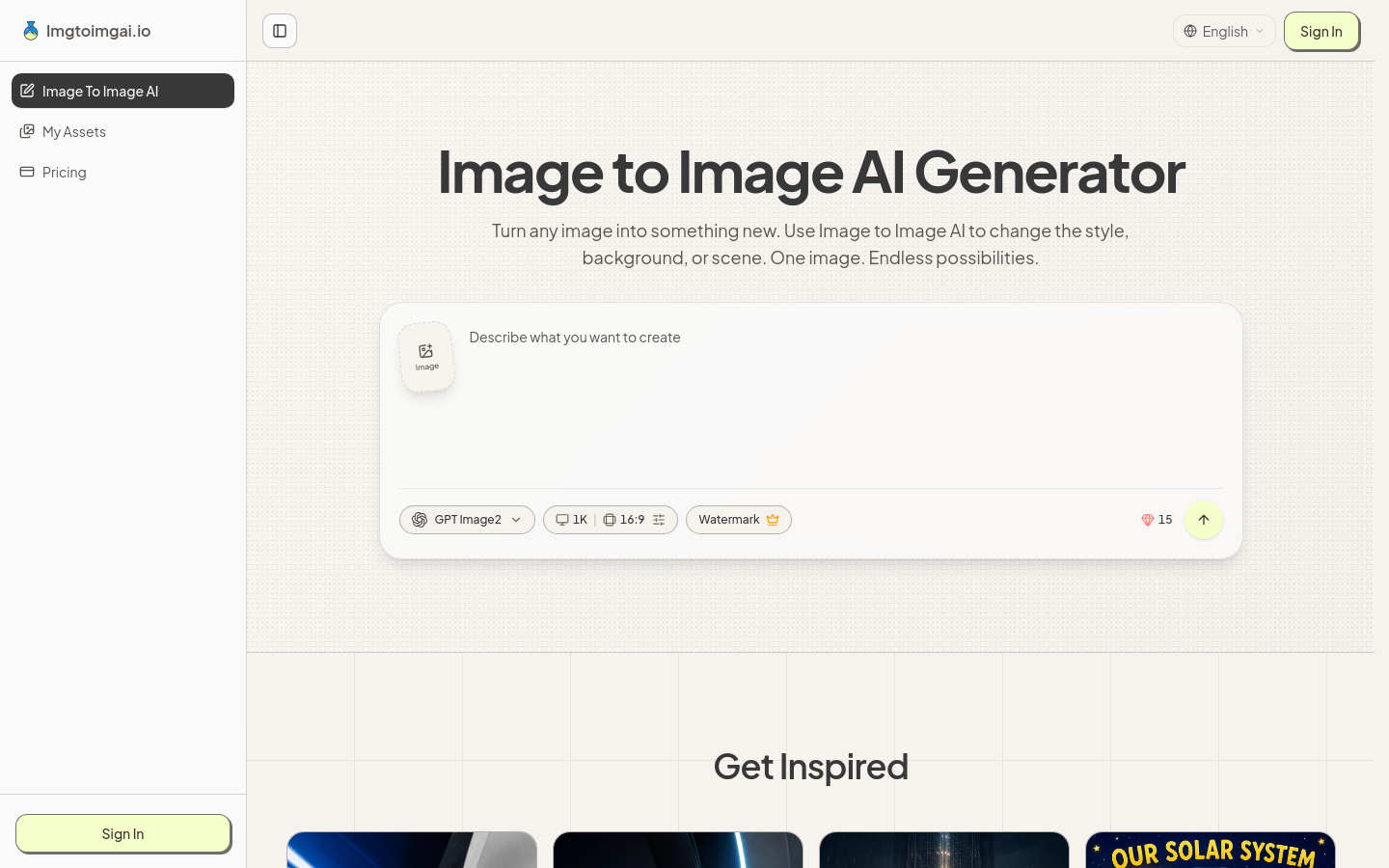Captured Homepage / Lander