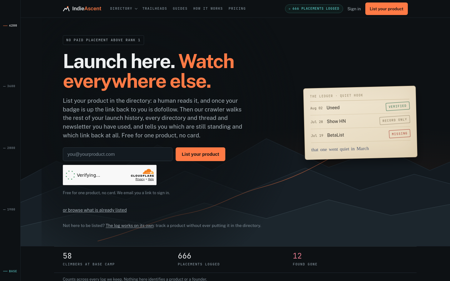 Captured Homepage / Lander