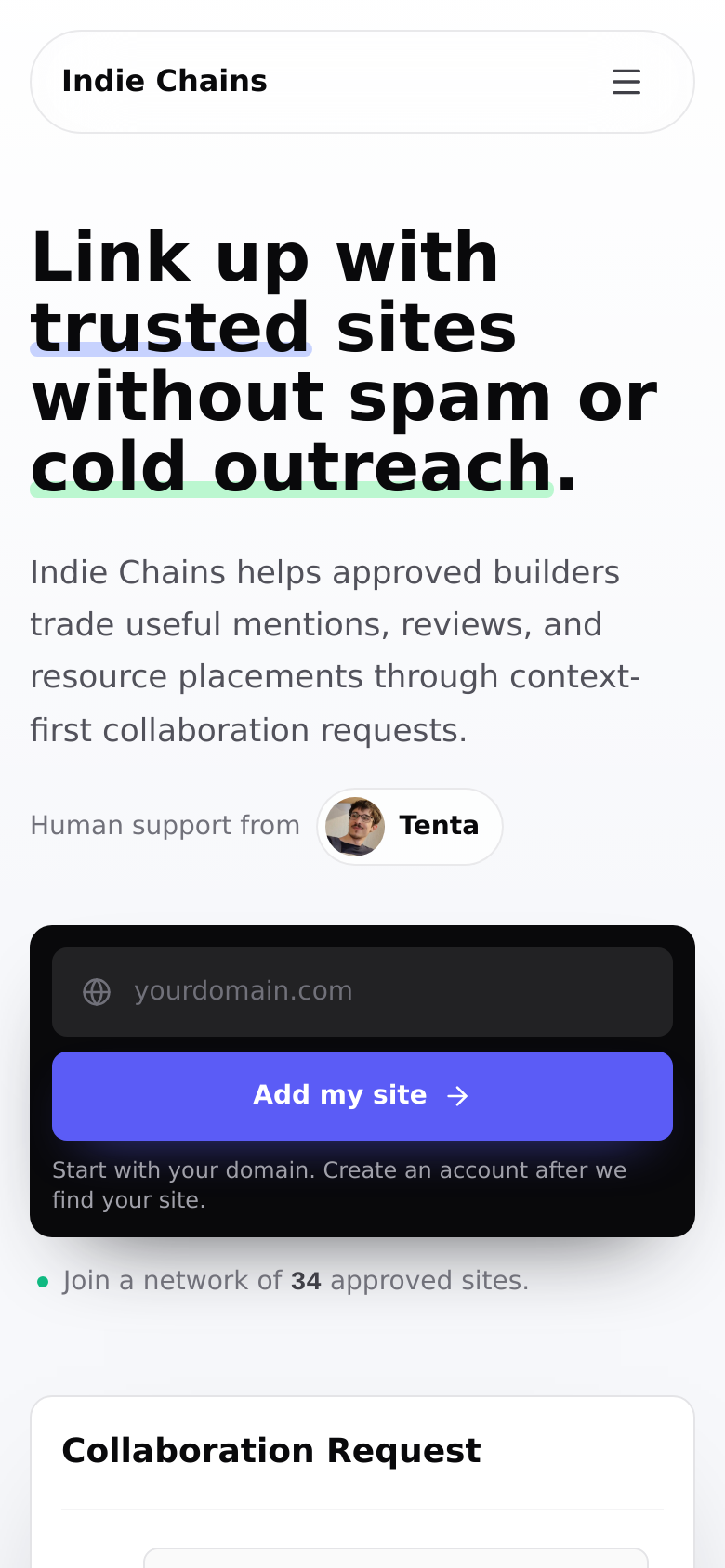 Homepage / Lander
