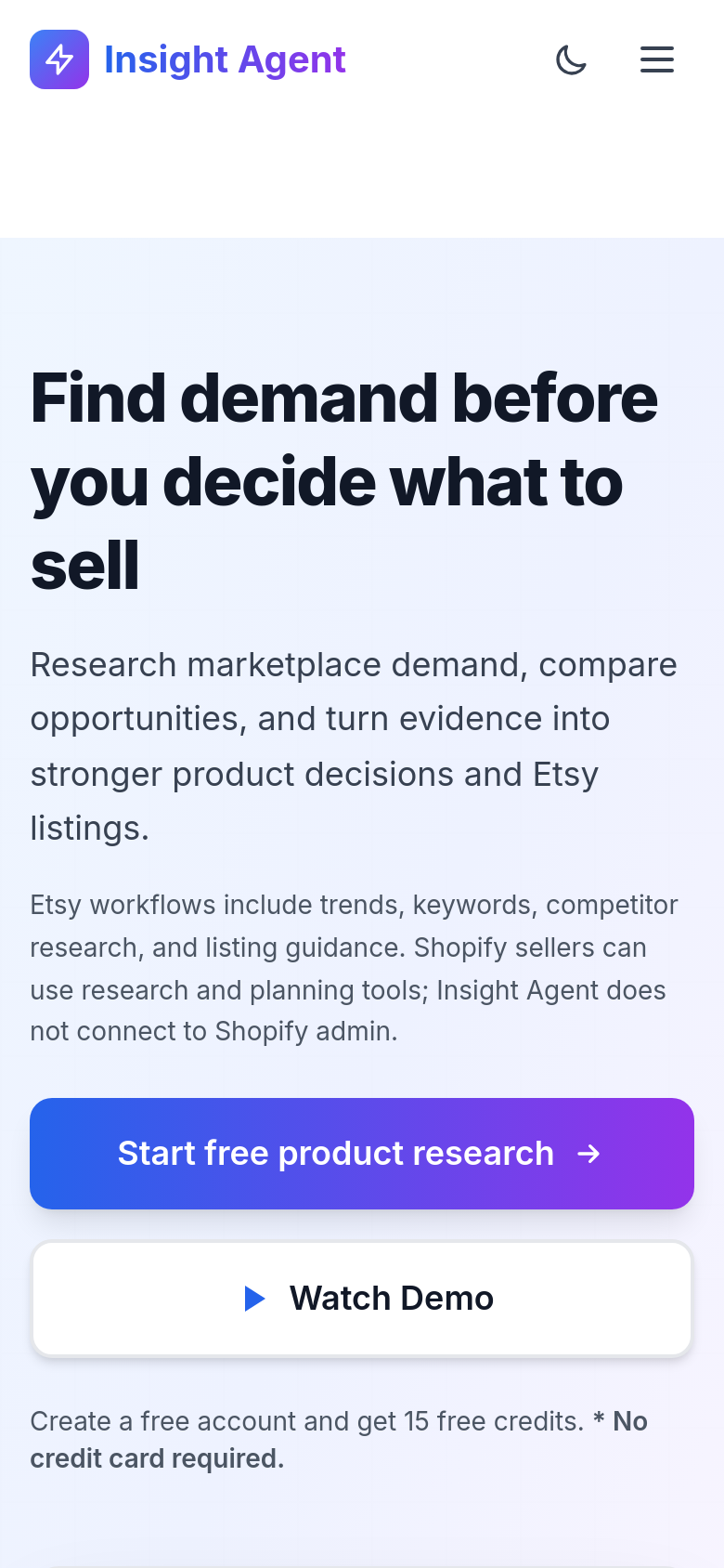 Homepage / Lander