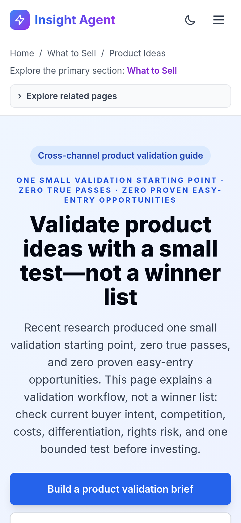 Product Ideas