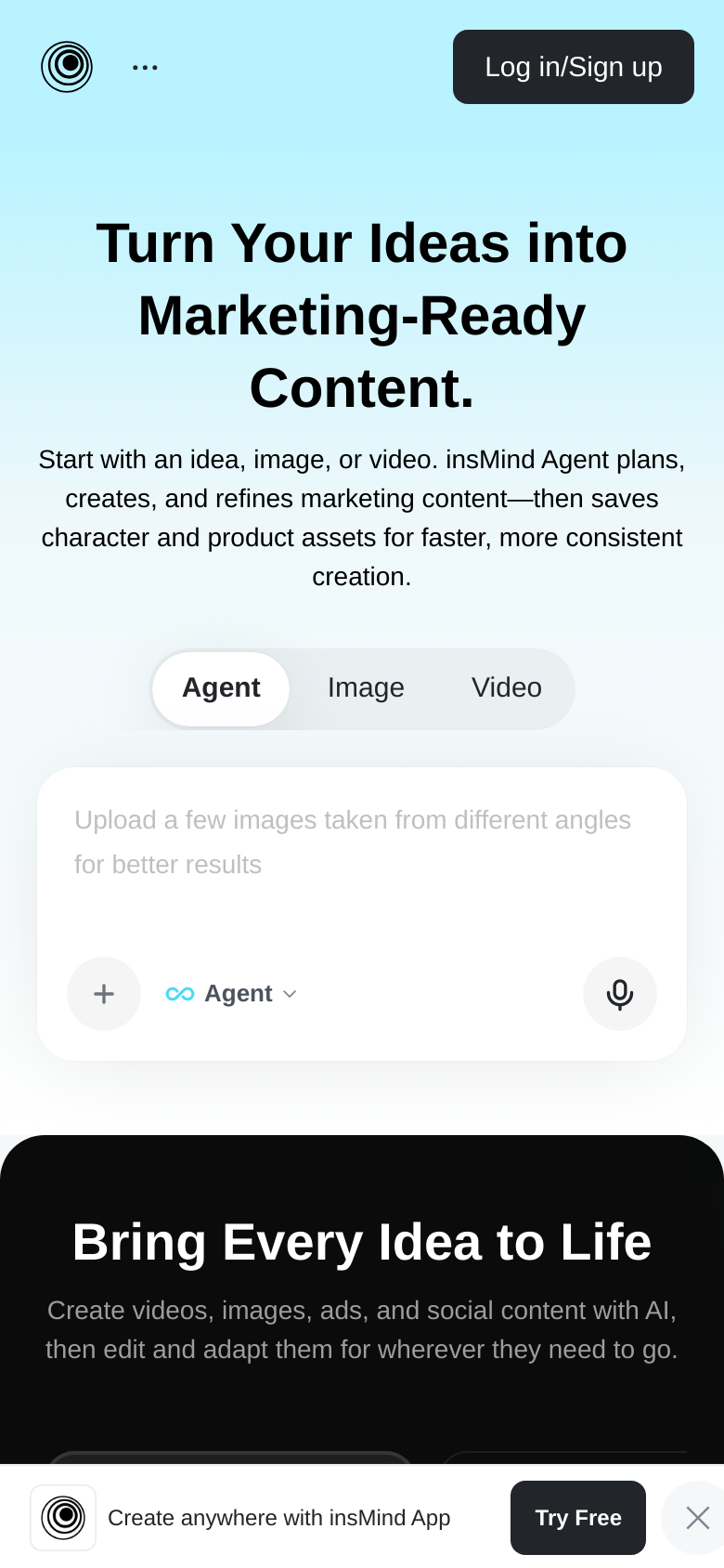 Homepage / Lander