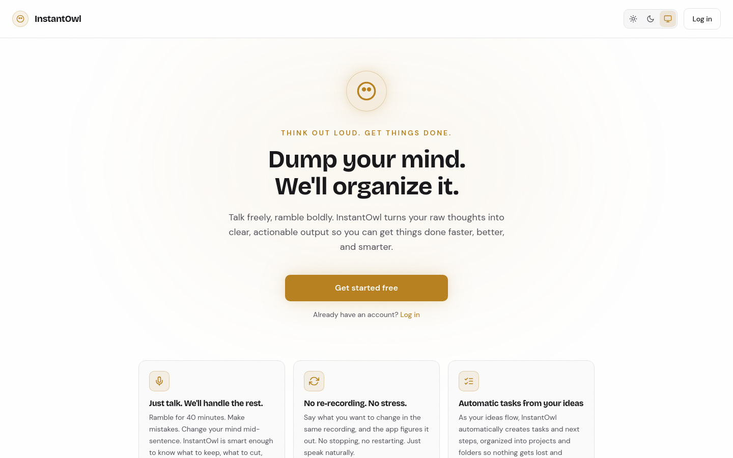 Captured Homepage / Lander