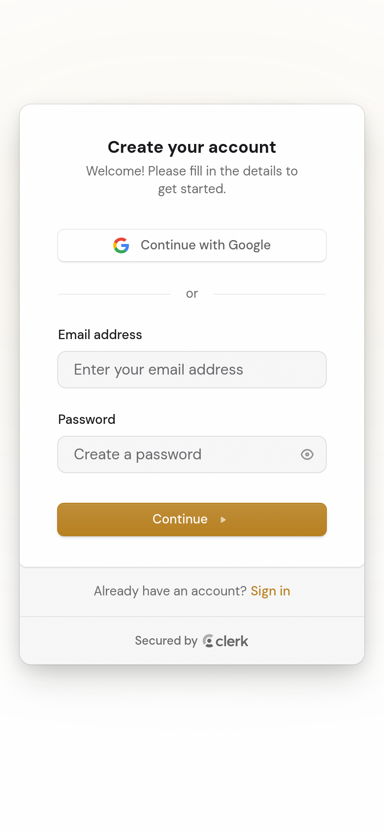 Sign Up