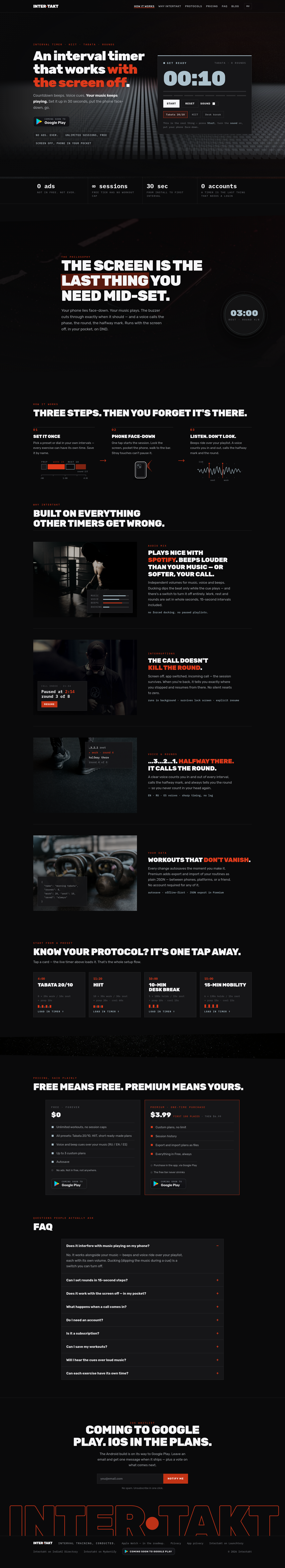Nav section of intertakt.com