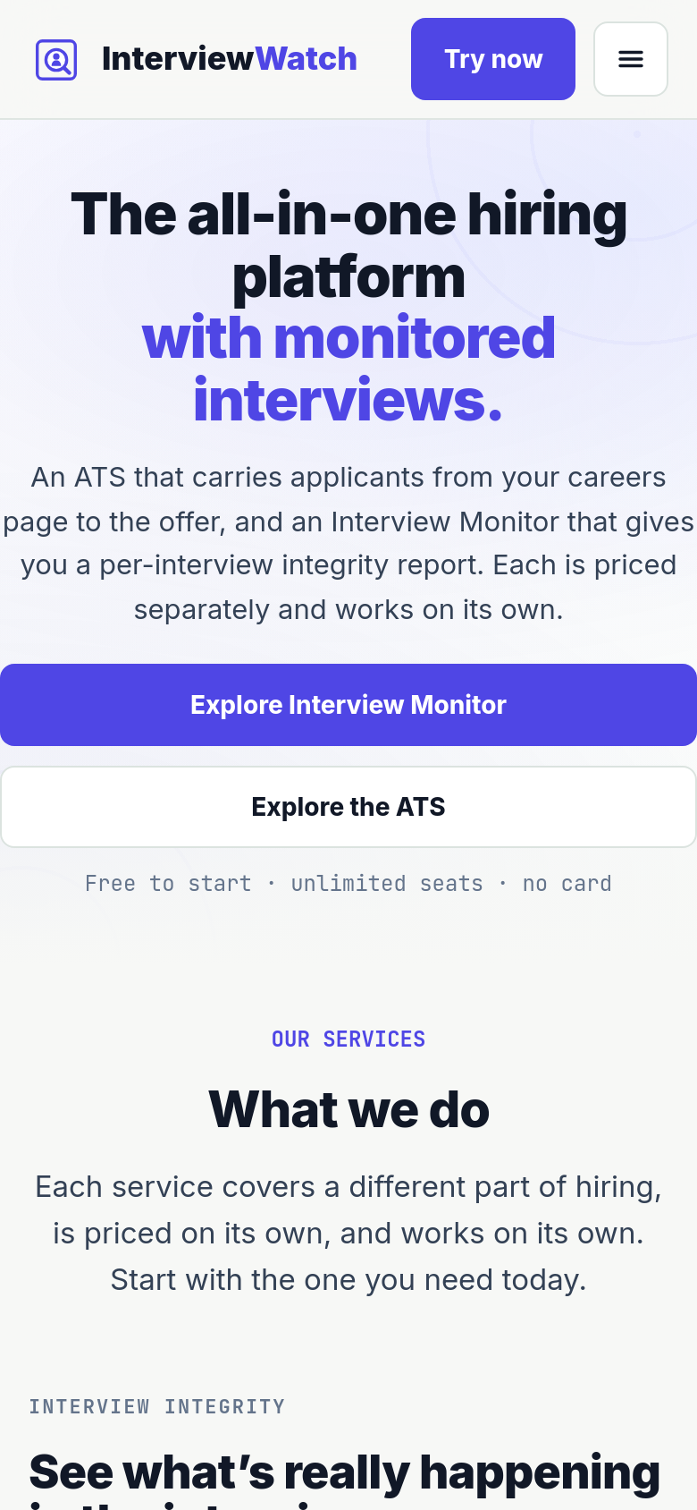 Homepage / Lander