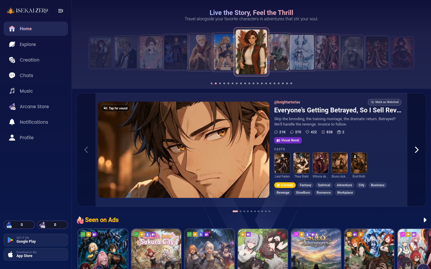 Captured Homepage / Lander