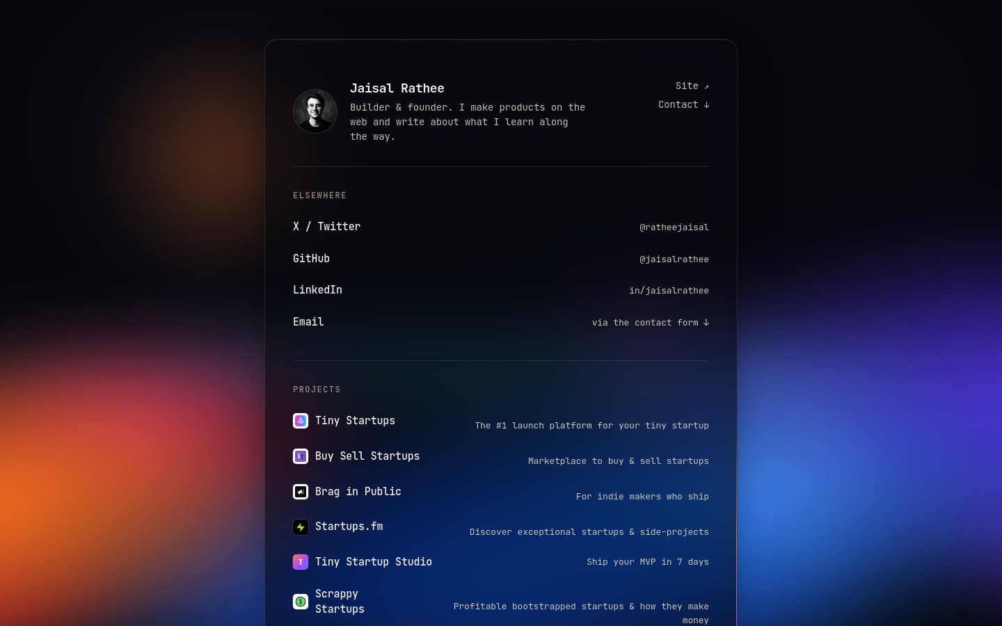 Captured Homepage / Lander