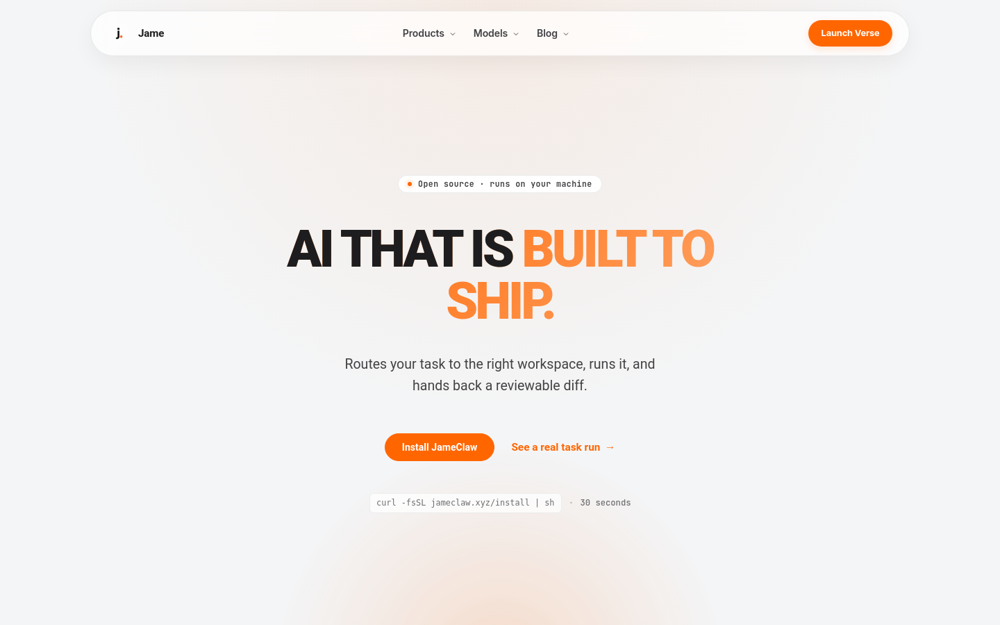 Captured Homepage / Lander