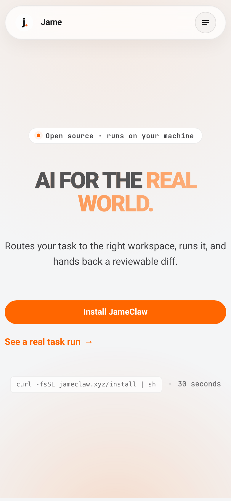 Homepage / Lander