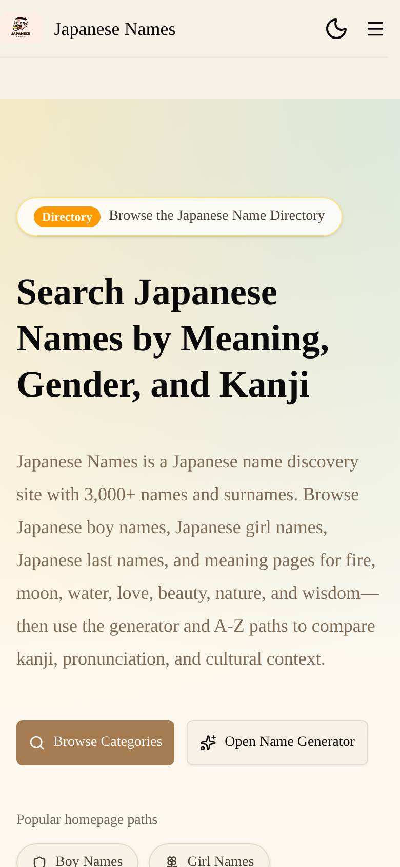 Homepage / Lander