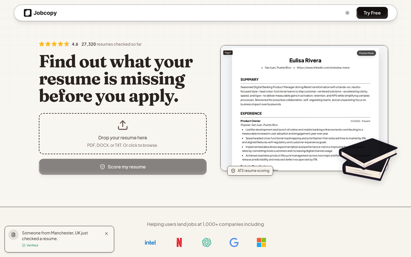Captured Homepage / Lander