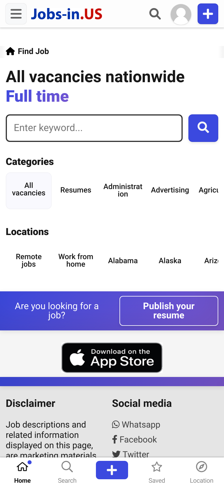 Captured Homepage / Lander