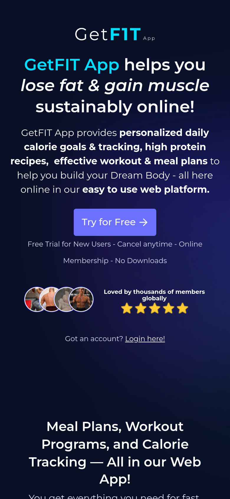 Homepage / Lander