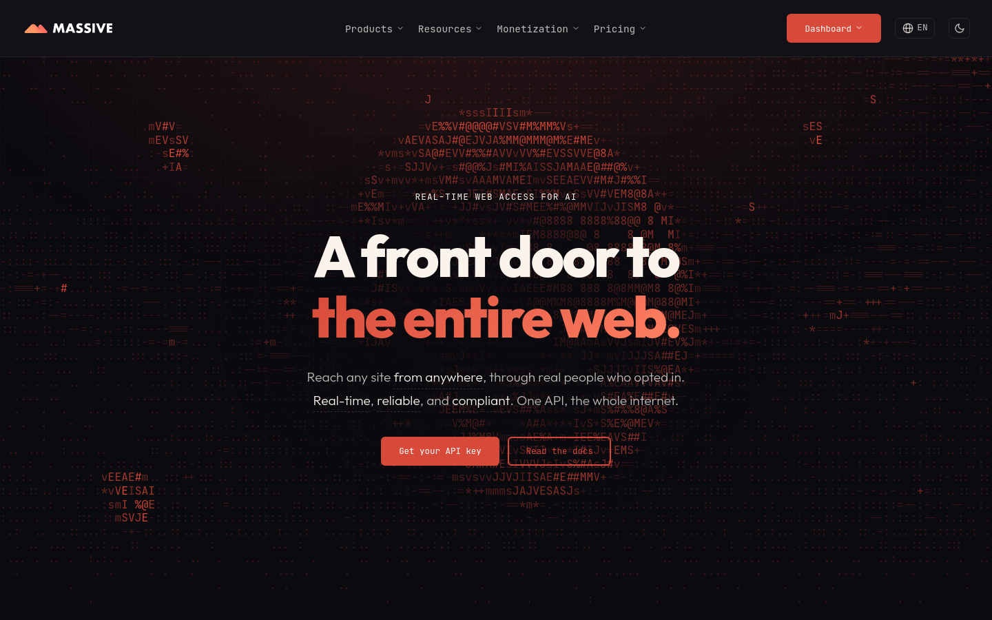 Captured Homepage / Lander