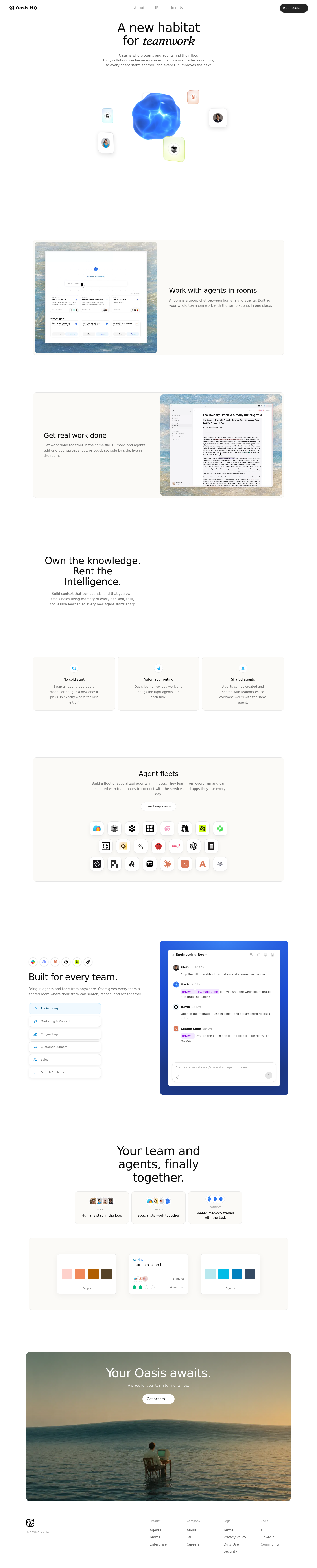joinoasis.com — The Trust Wall