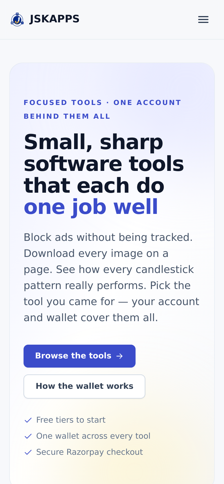 Homepage / Lander