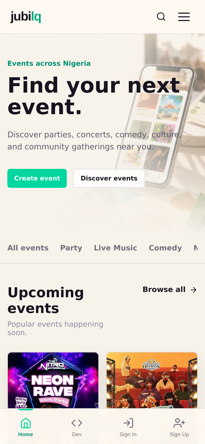Homepage / Lander