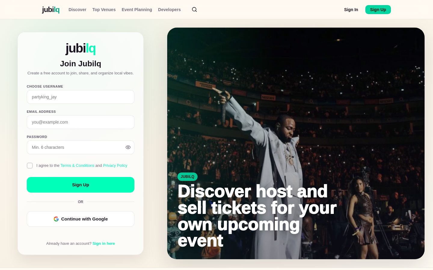 Signup