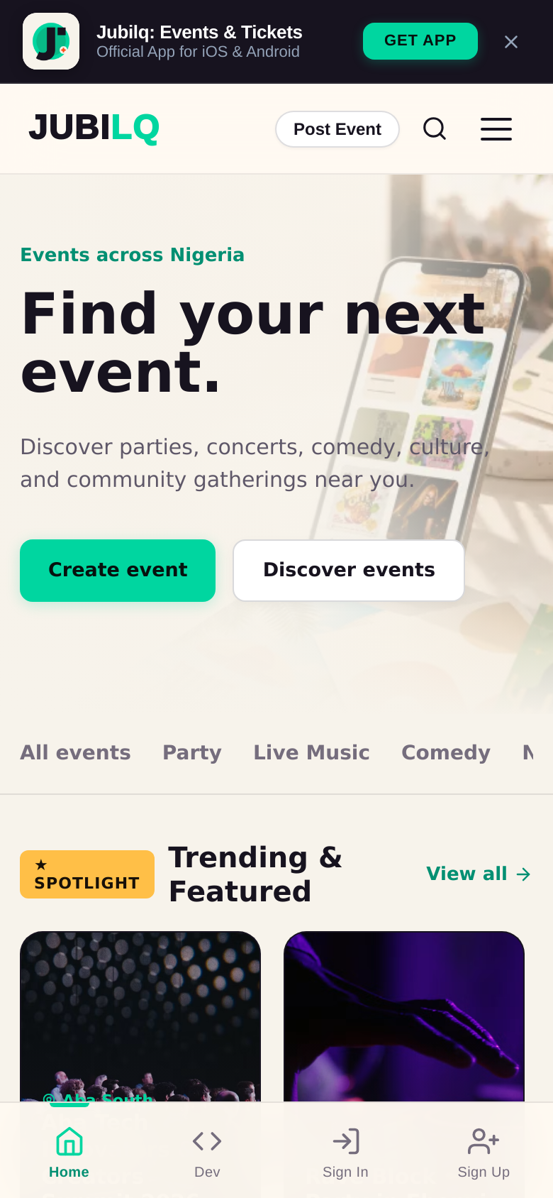 Homepage / Lander