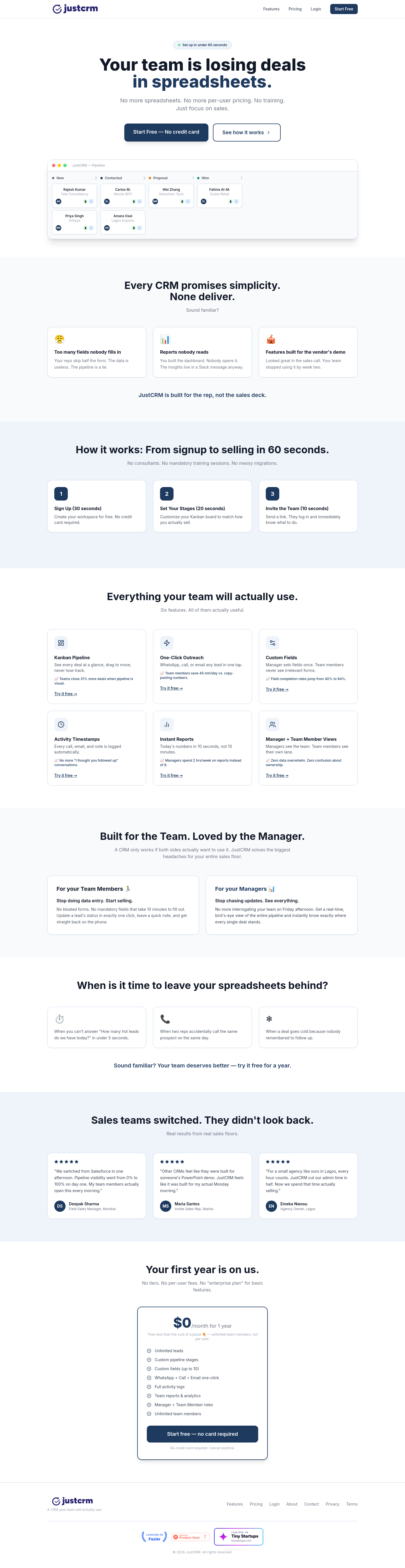 justcrm.work — The Trust Wall