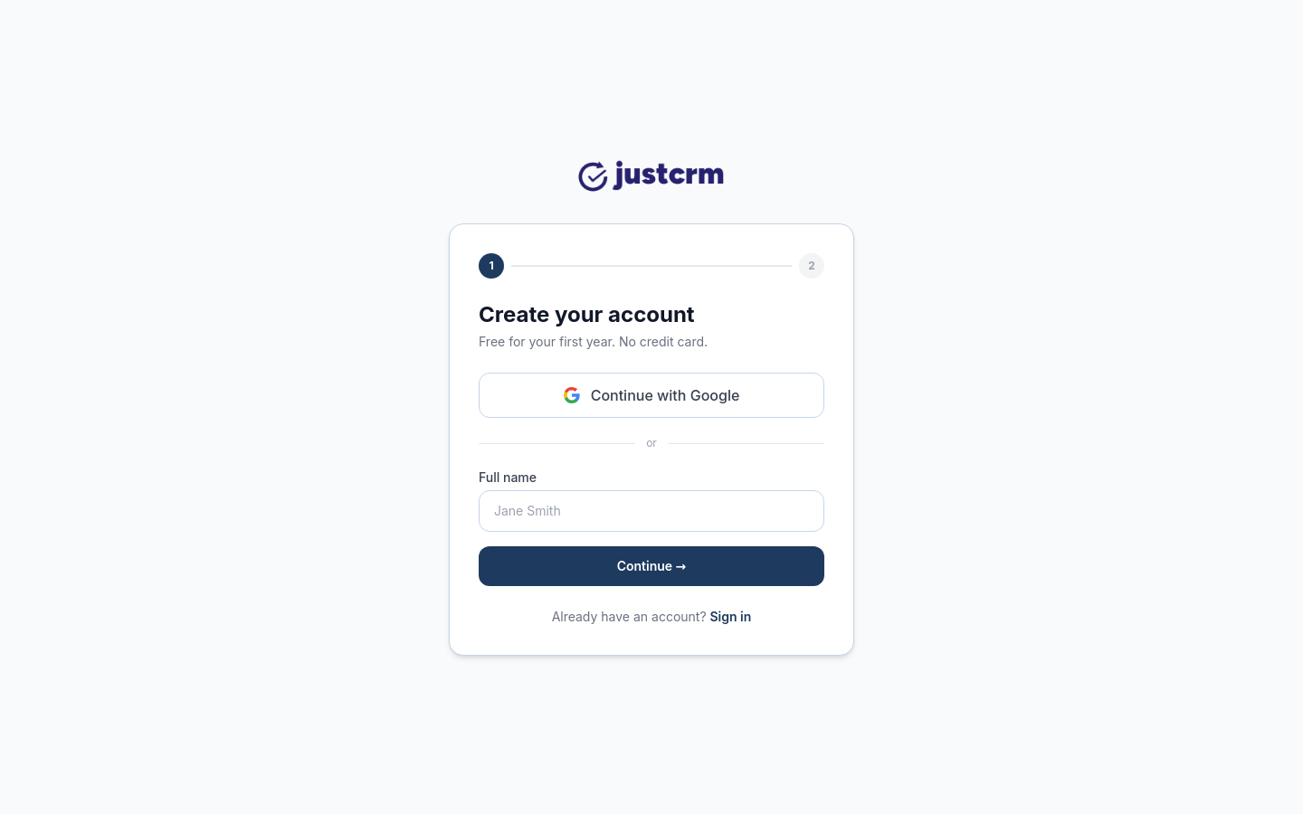 Signup