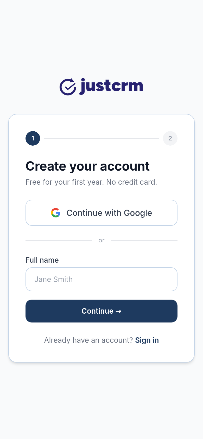 Signup