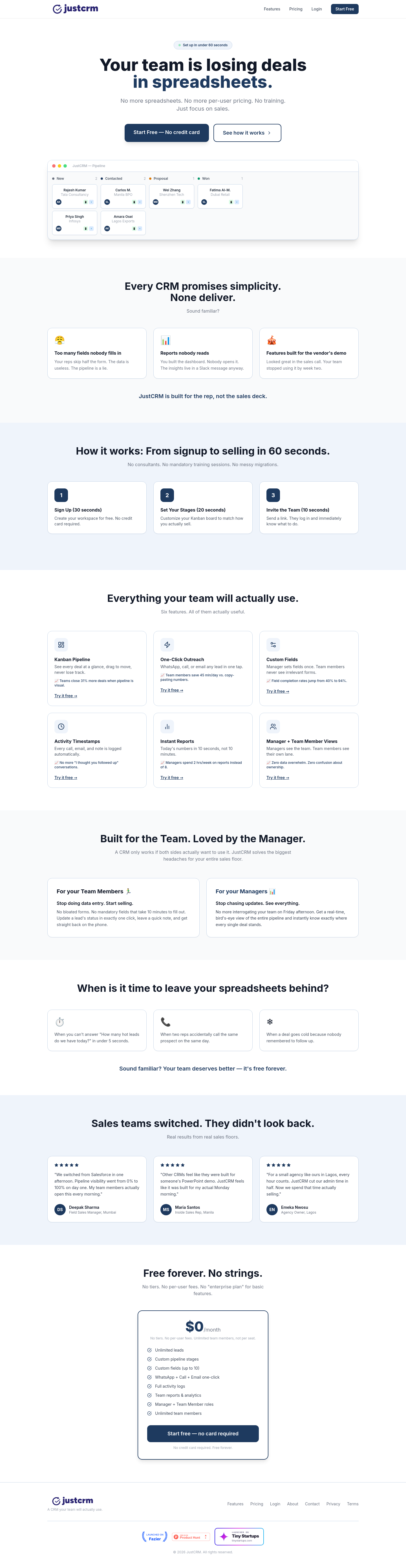justcrm.work — The Trust Wall