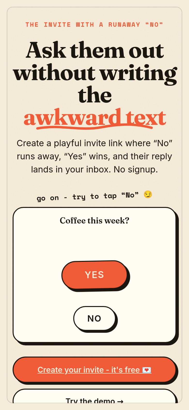 Homepage / Lander