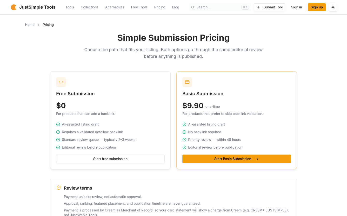 Pricing